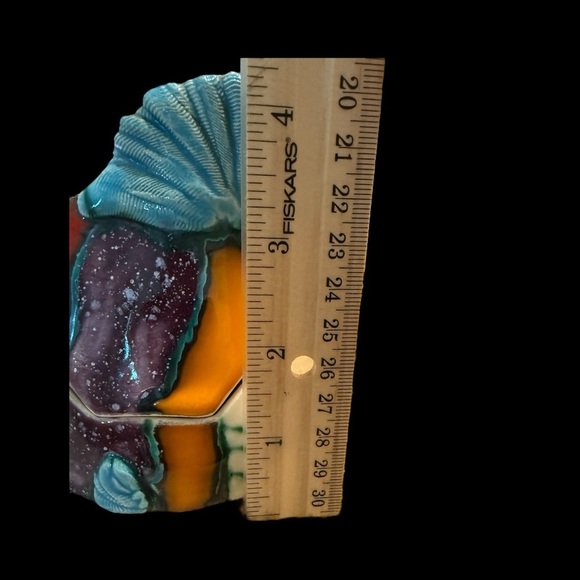 Colorful Ceramic Fish Figurine handmade trinket box - Picture 9 of 9